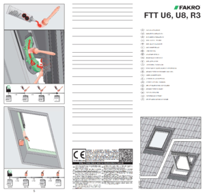FTT U6 - extra hőszigetelő billenő tetőtéri ablakok - alkalmazástechnikai útmutató