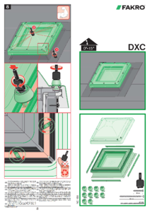 DXC - kupolás felülvilágító ablakok - szerelési útmutató