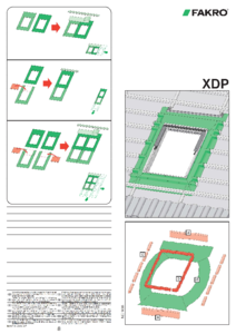 XDP páraáteresztő fóliagallér - szerelési útmutató