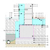Földszinti padló - Alaplemez, alacsony energiaigényű épület (4.02.1.0.01) - CAD fájl