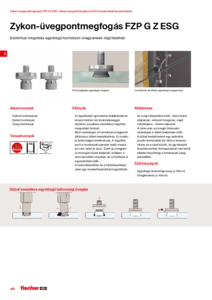 Zykon panelhorgonyok biztonsági üvegekhez - részletes termékismertető