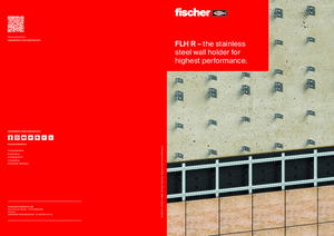fischer FLH R acél fali tartó átszellőztetett homlokzatokhoz - részletes termékismertető