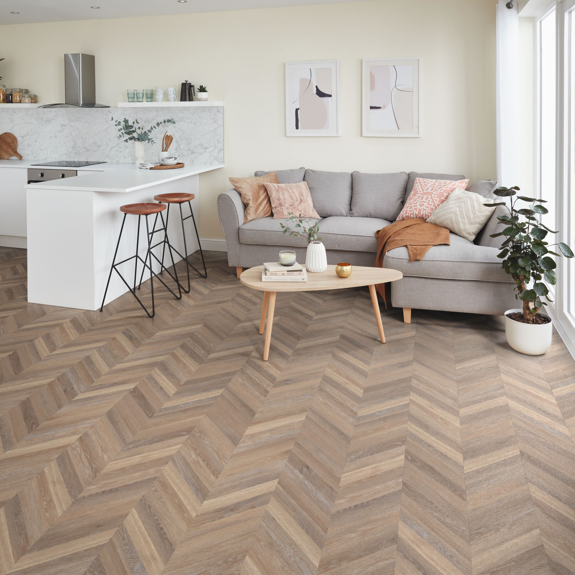 Designflooring LVT burkolatok - Rubens Rose Washed Oak