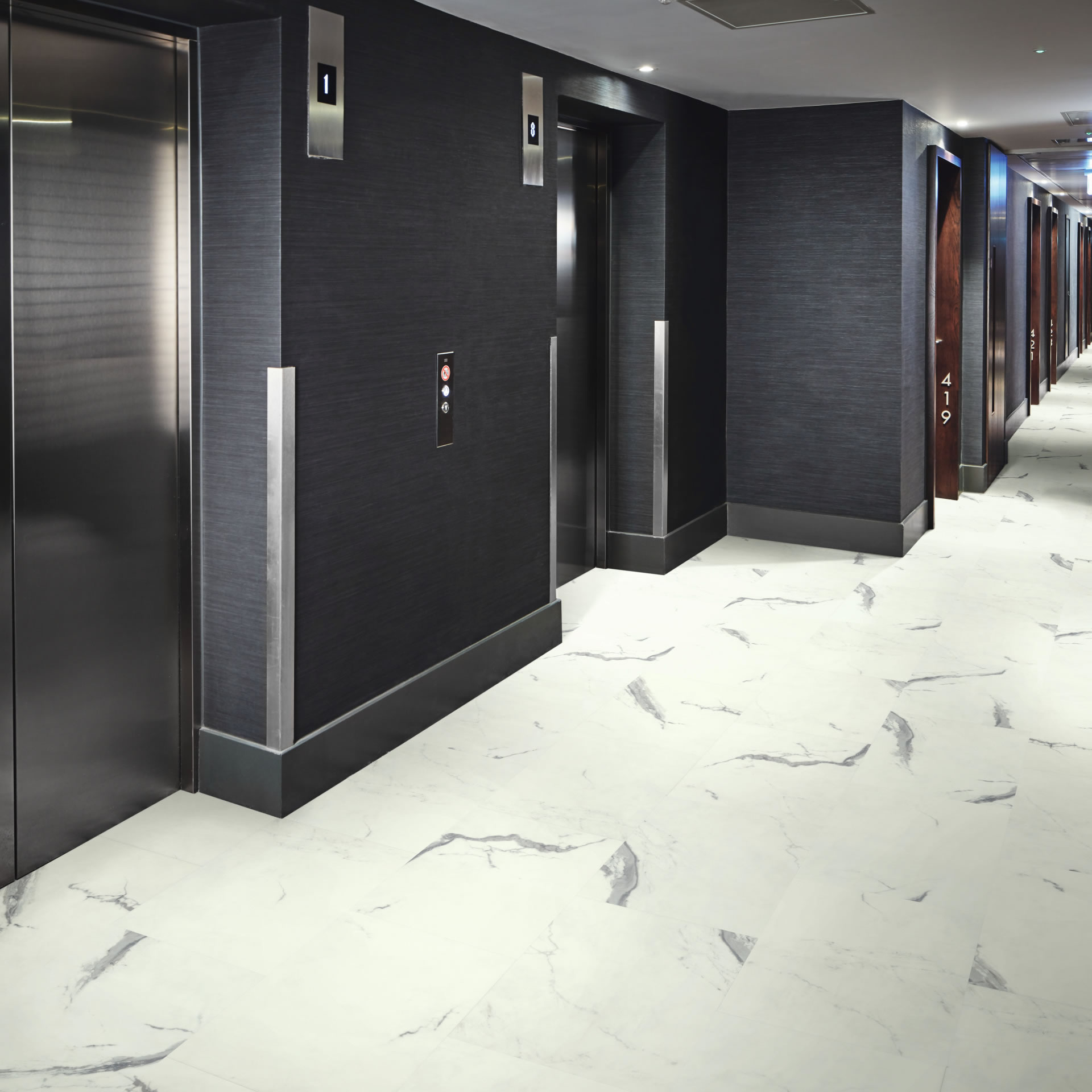 Designflooring LVT burkolatok - Vangogh Gluedown Palazzo Marble