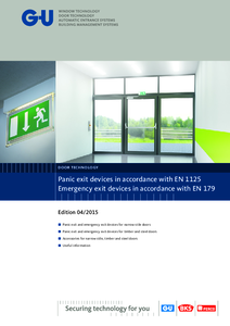BKS menekülőajtó rendszermegoldások EN1125 és EN179 szerint<br>BKS Panic exit- and emergency exit devices EN1125 EN179 - részletes termékismertető