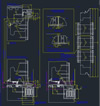 G-U 923 harmonika alu küszöbbel fa profilhoz - CAD fájl