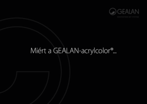Miért az GEALAN-acrylcolor®... - általános termékismertető