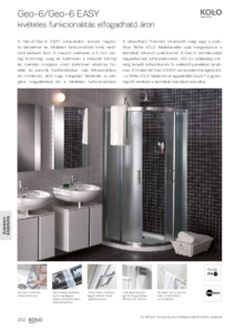 KOLO Geo-6/Geo-6 Easy zuhanykabinok, zuhanyajtók - részletes termékismertető