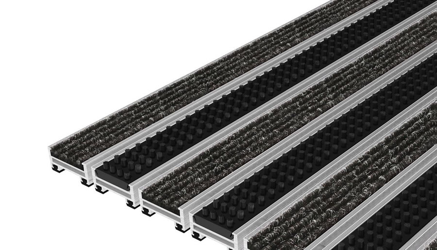 Geggus TOP CLEAN OBJEKT szennyfogó szőnyeg - szőnyegprofil + kefeprofil