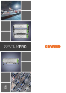 SPATIUM PRO sorozatú nagy teljesítményű innovatív LED-es fényvető parkokhoz és nyílt területekhez - részletes termékismertető