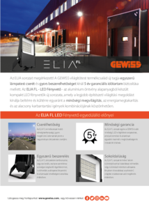 ELIA FL sorozatú LED fényvető - általános termékismertető