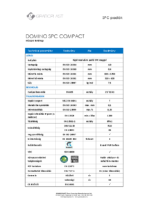 Grabo Domino SPC Compact padlóburkolat - műszaki adatlap