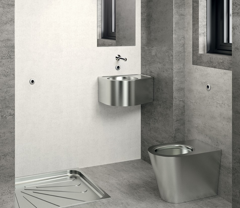 DELABIE rozsdamentes acél szaniterek