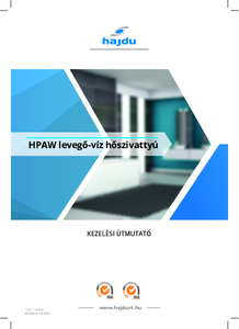 hajdu HPAW levegő-víz fűtési/hűtési hőszivattyú kezelési útmutató - alkalmazástechnikai útmutató