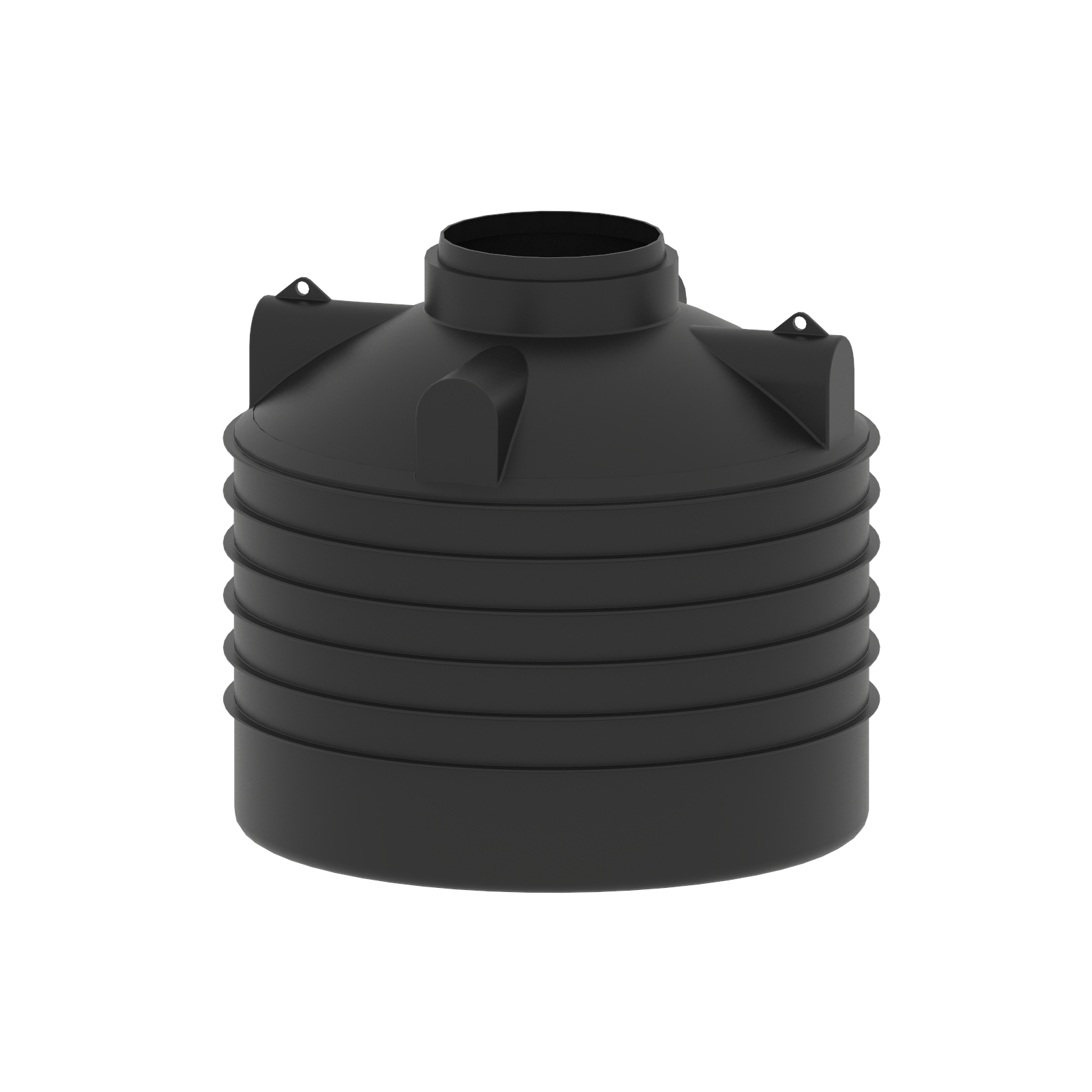 HD-Rotatech állóhengeres 3 m³-es síkaljú PE tartály