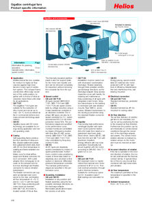 GigaBox dobozos radiális ventilátorok <br>
(Helios Standard Range Catalogue 4.0, 236-263. oldal) - részletes termékismertető