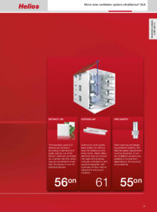 Helios ELS ultraSilence® elszívó ventilátorok <br>
(Helios Standard Range Catalogue 4.0, 47-64. oldal) - részletes termékismertető