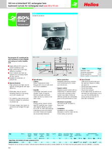 InlineVent KR EC és SKR EC energiahatékony radiális légcsatorna ventilátorok <br>
(Helios Standard Range Catalogue 4.0, 390-405. oldal)  - részletes termékismertető