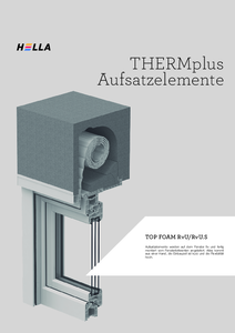 HELLA THERMplus TOP FOAM RvU tokfeltét elem, szerelés alulról - műszaki adatlap