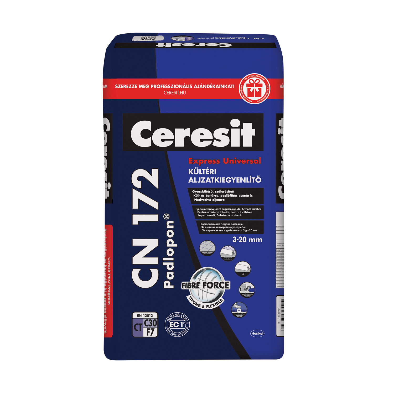 Ceresit Padlopon Express Universal CN 172 kültéri aljzatkiegyenlítő
