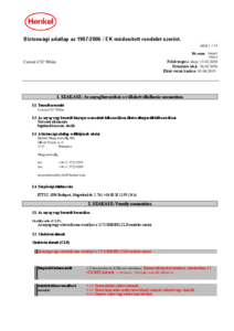 Ceresit CS 7 átfesthető fali akril - biztonsági adatlap