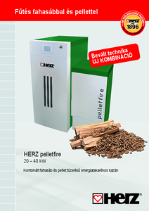 PelletFire 20-40 kW biomassza kazán (pellet vagy fahasáb)  - általános termékismertető