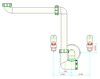 HL137 mosdószifon beépítési példa - CAD fájl