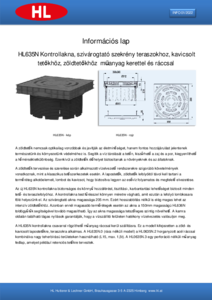 HL635N kontrollakna, szivárogtató szekrény - részletes termékismertető