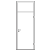 Hörmann DesignLine Plain beltéri ajtók - Egyszárnyú ajtó, metszetek - CAD fájl