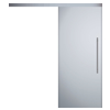 Hörmann DesignLine Plain beltéri ajtók - Egyszárnyú tolóajtó, metszetek - CAD fájl