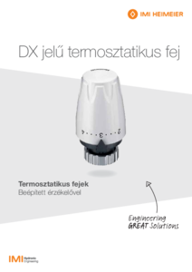 DX termosztatikus fej - részletes termékismertető