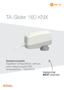TA-Slider 160 KNX szelepmozgatók - részletes termékismertető