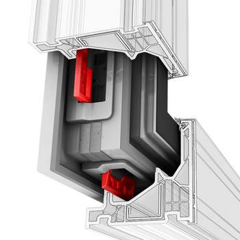 Internorm KF 520 műanyag/alumínium ablak - I-tec vasalat