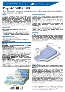 Preprufe® 300R & 160R vízszigetelő membránok - részletes termékismertető