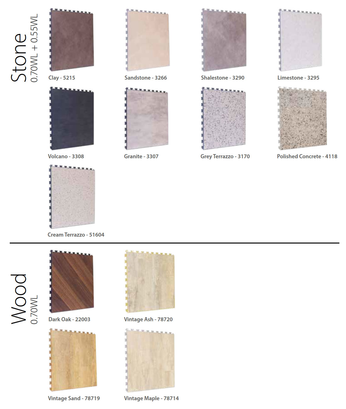 Design Tile modul PVC burkolat, színválaszték