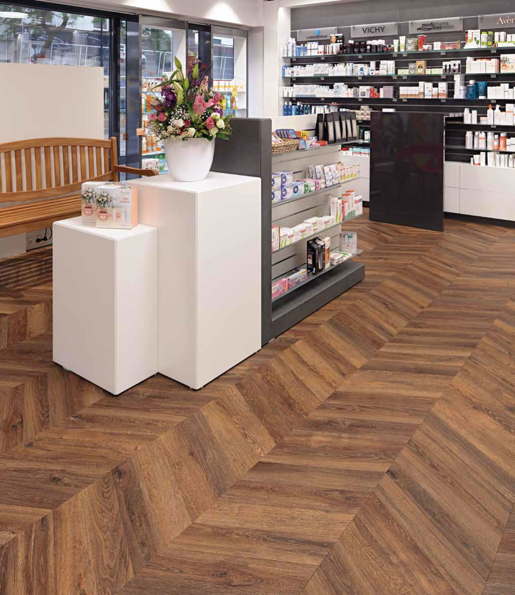floors@fwork Chevron LVT vinil burkolatok