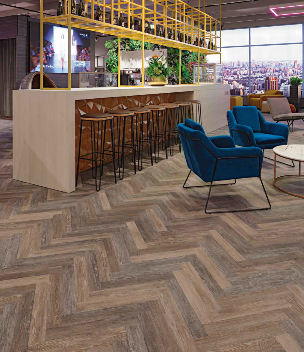 floors@work Herringbone LVT vinil burkolatok
