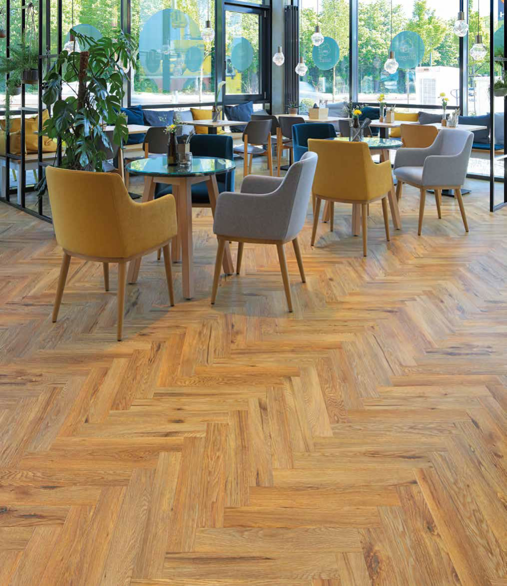 floors@work Herringbone LVT vinil burkolatok