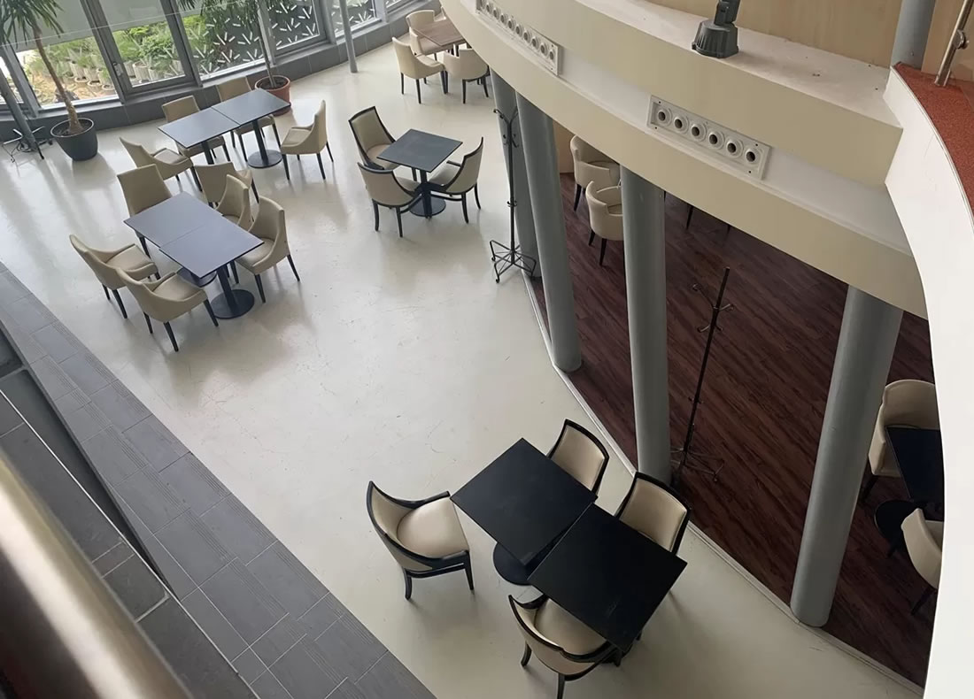 Hangvilla közösségi tér, Veszprém - felújítandó burkolat