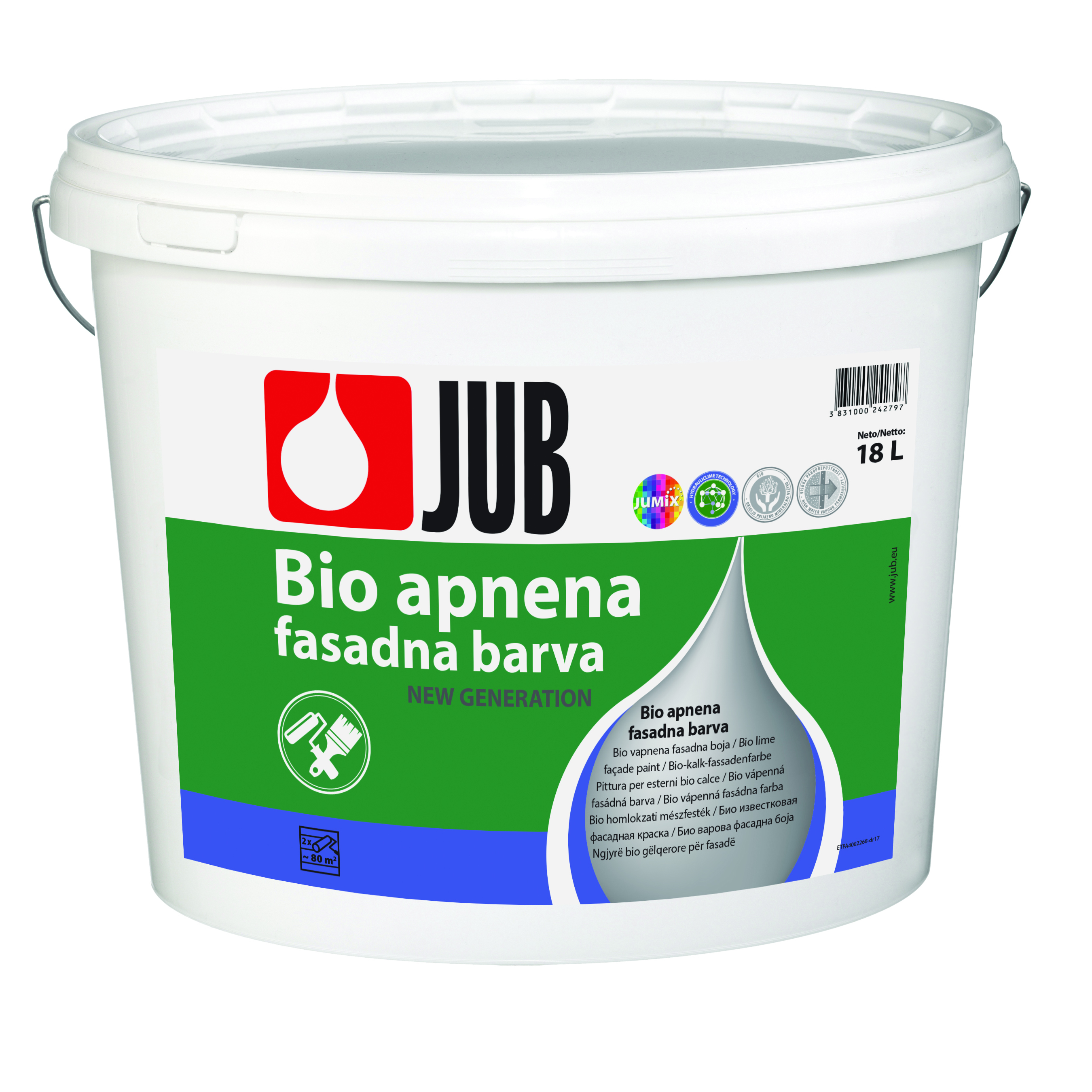 Bio homlokzati mészfesték