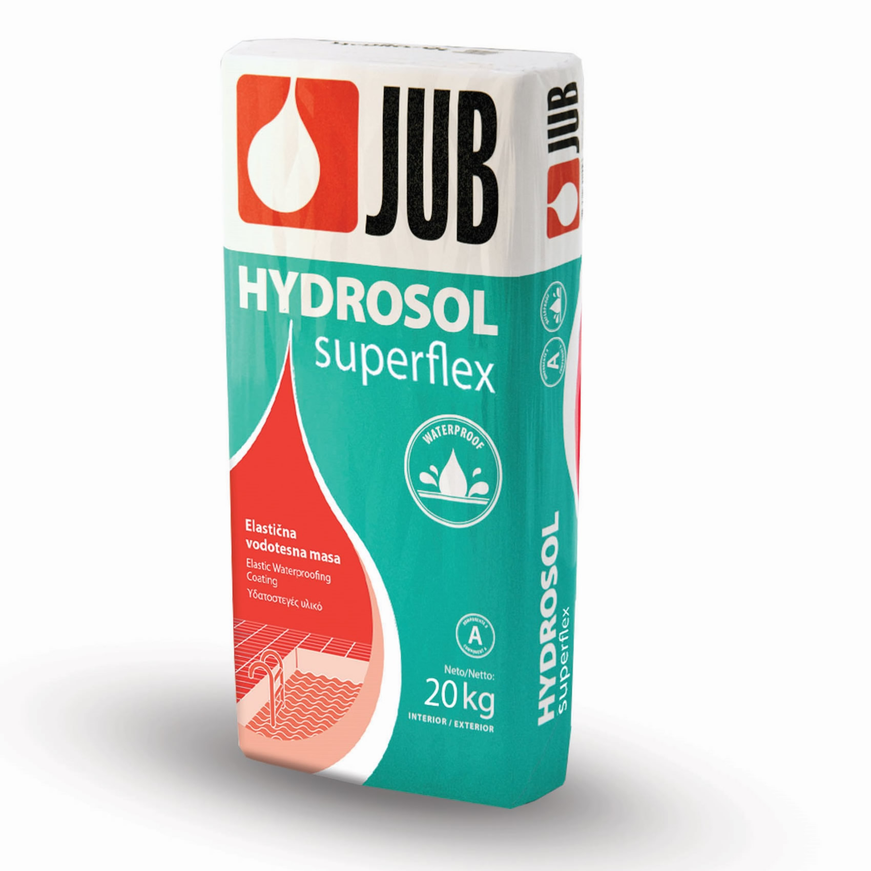 Hydrosol Superflex 2K kétkomponensű rugalmas vízzáró habarcs