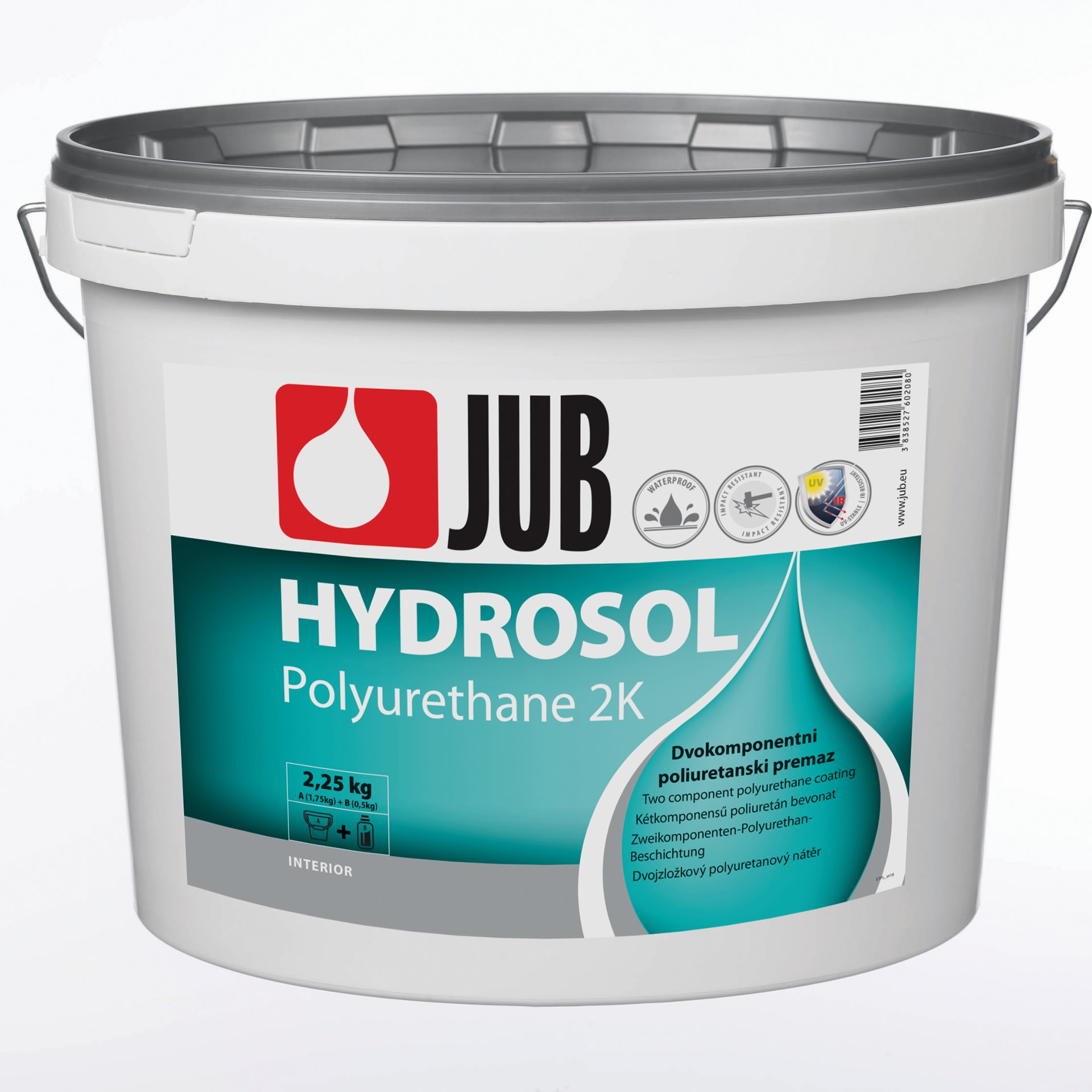 HYDROSOL Polyurethane 2K kétkomponensű színtelen bevonat