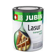 JUBIN Lasur transparent matt áttetsző matt bevonat fefelületekhez