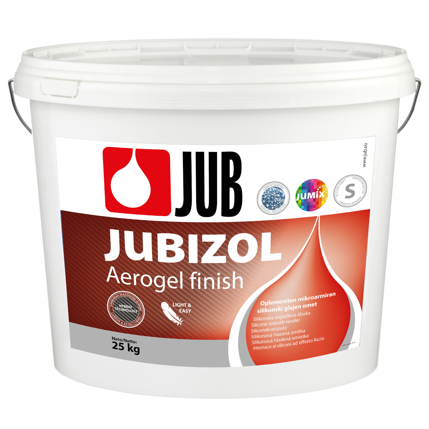 JUBIZOL Aerogel finish S szilikonos simított vakolat
