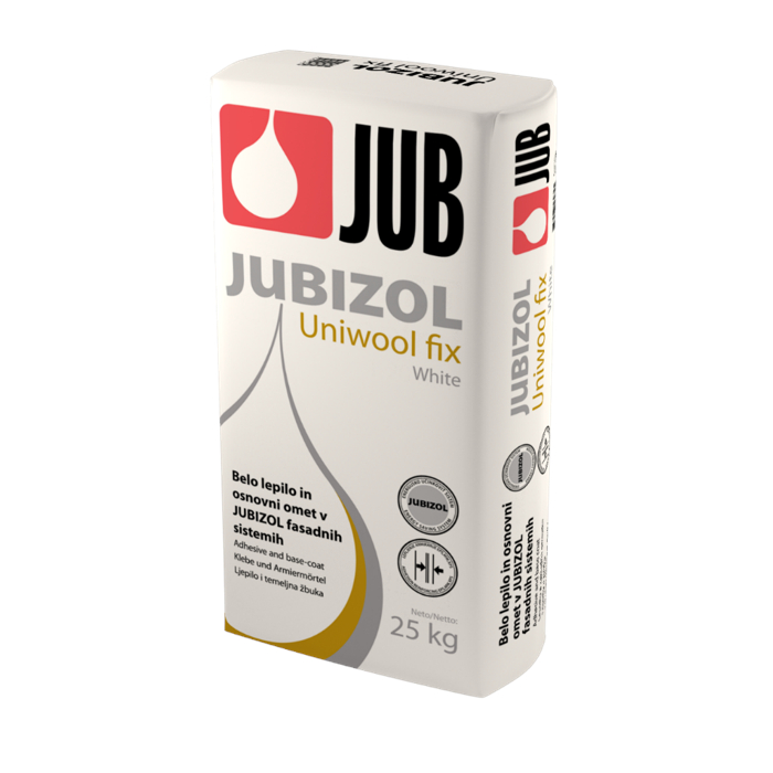 JUBIZOL Uniwool fix homlokzati ragasztó MW, EPS és XPS hőszigeteléshez