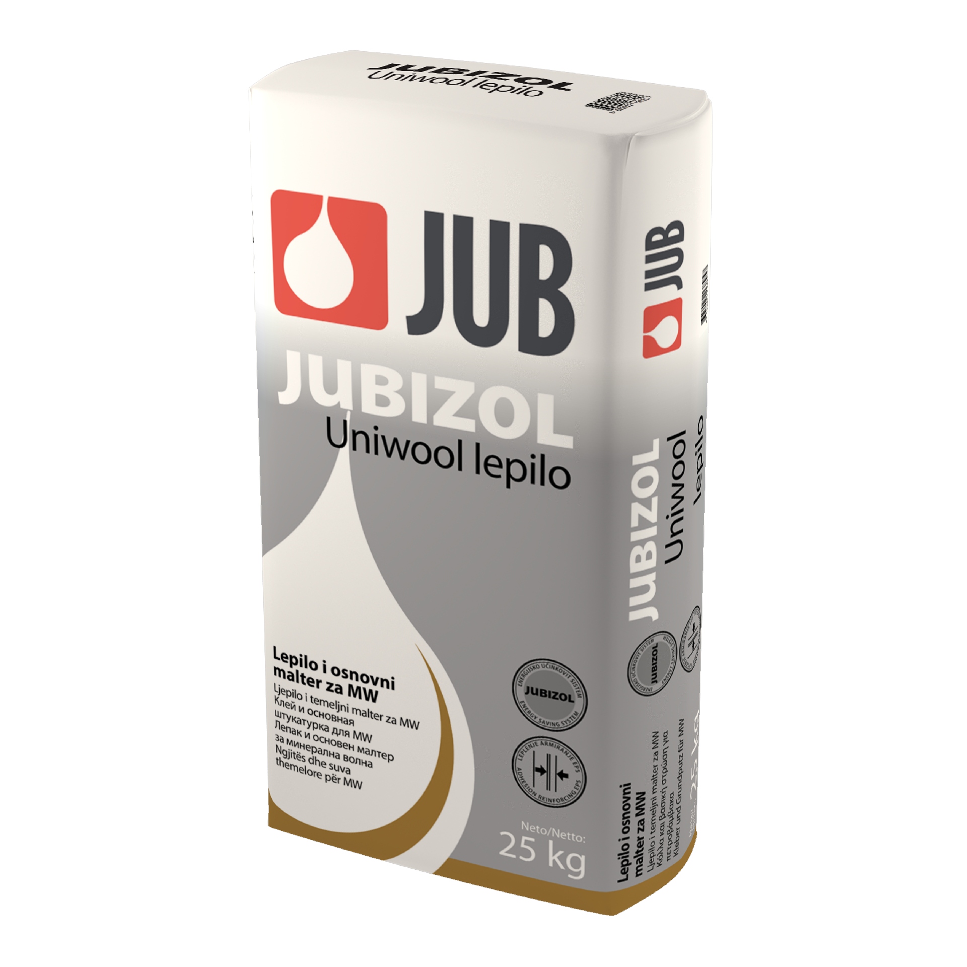 JUBIZOL Uniwool fix homlokzati ragasztó MW, EPS és XPS hőszigeteléshez