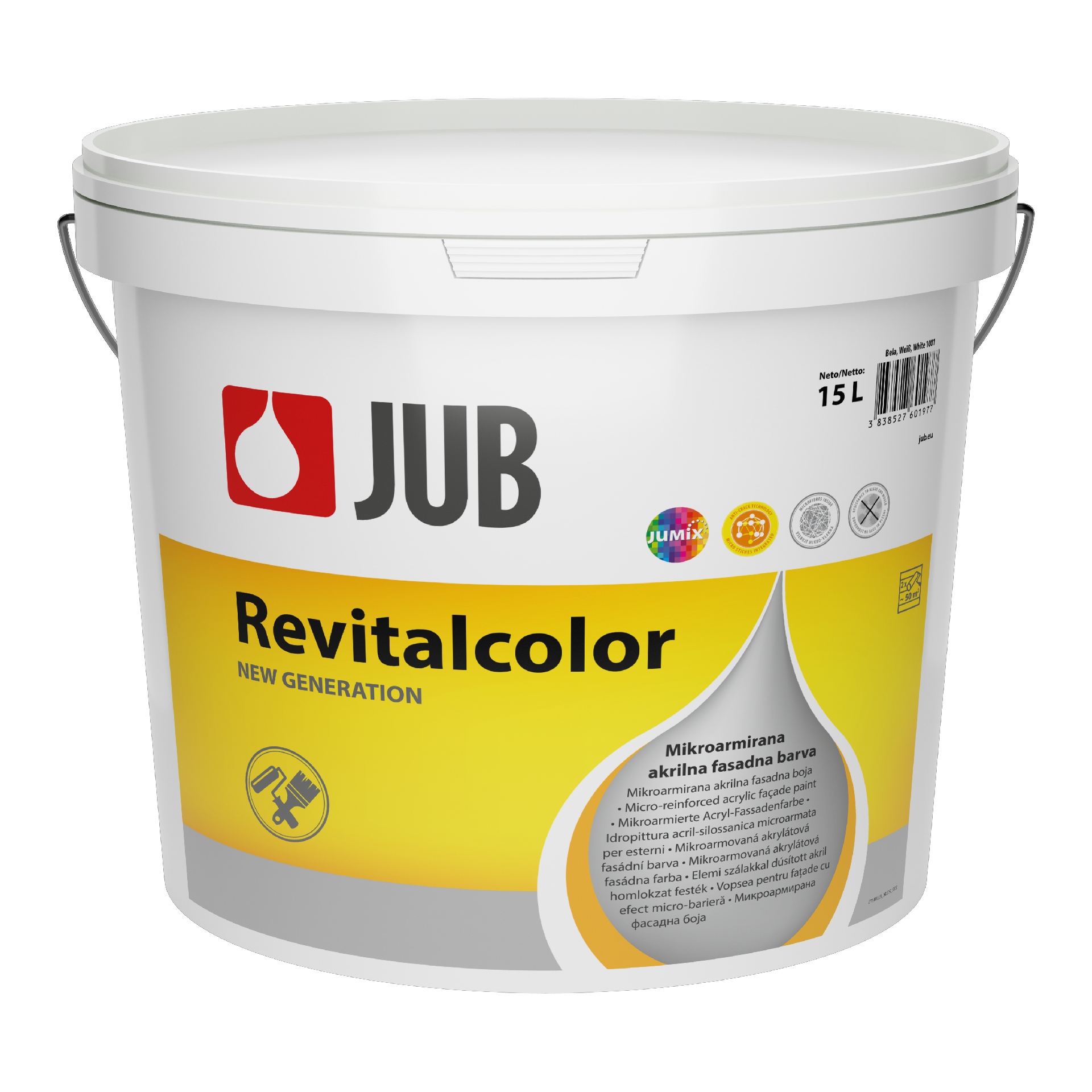 REVITALCOLOR mikroszálakkal erősített akril homlokzatfesték