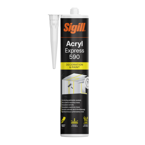 SIGILL Acryl Express 590 gyorsan száradó akril tömítőanyag