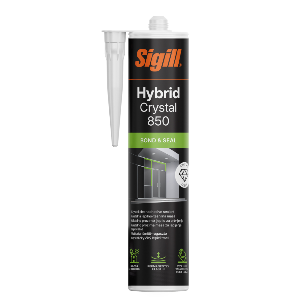 SIGILL Hybrid Crystal 850 víztiszta tömítő-ragasztó