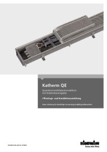 Kampmann Katherm QE padlókonvektor  - szerelési útmutató
